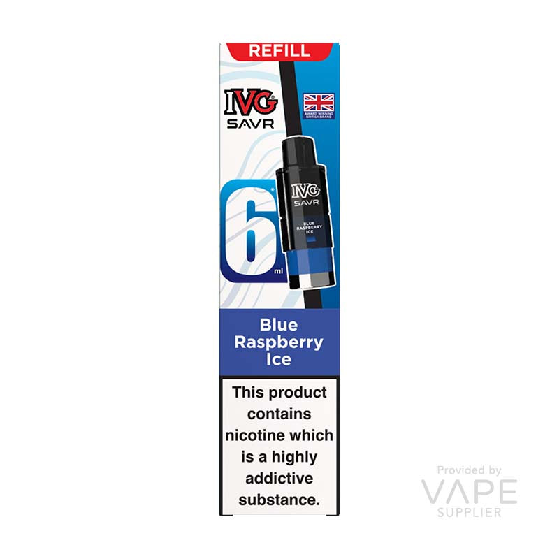 IVG SAVR Blue Raspberry Ice 20mg Prefilled Pods