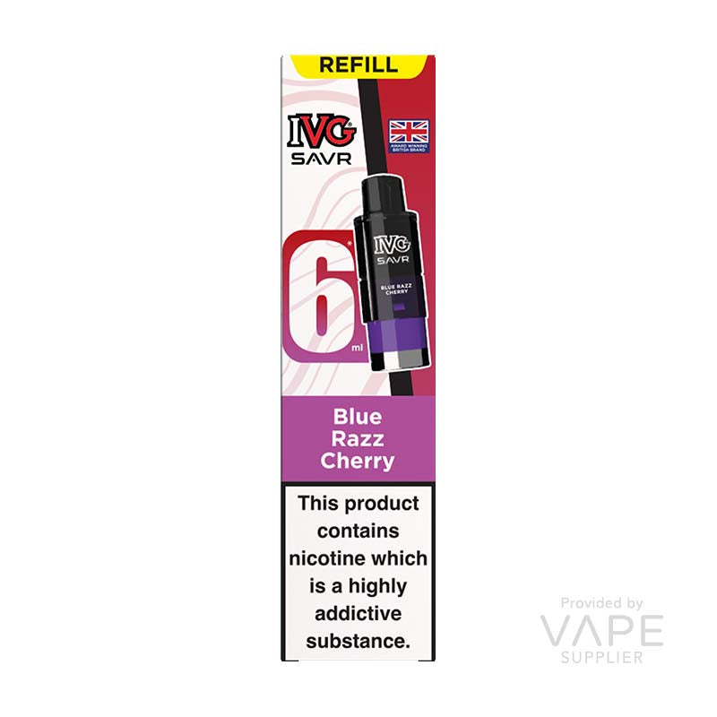 IVG SAVR Blue Razz Cherry 20mg Prefilled Pods