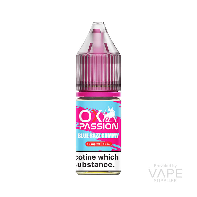 oxva ox passion 10mg nic salt blue razz gummy