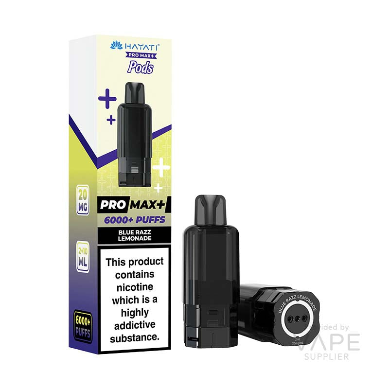Hayati Pro Max+ Blue Razz Lemonade 20mg Prefilled Pods