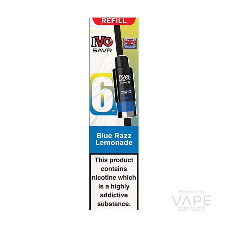 IVG SAVR Blue Razz Lemonade 20mg Prefilled Pods