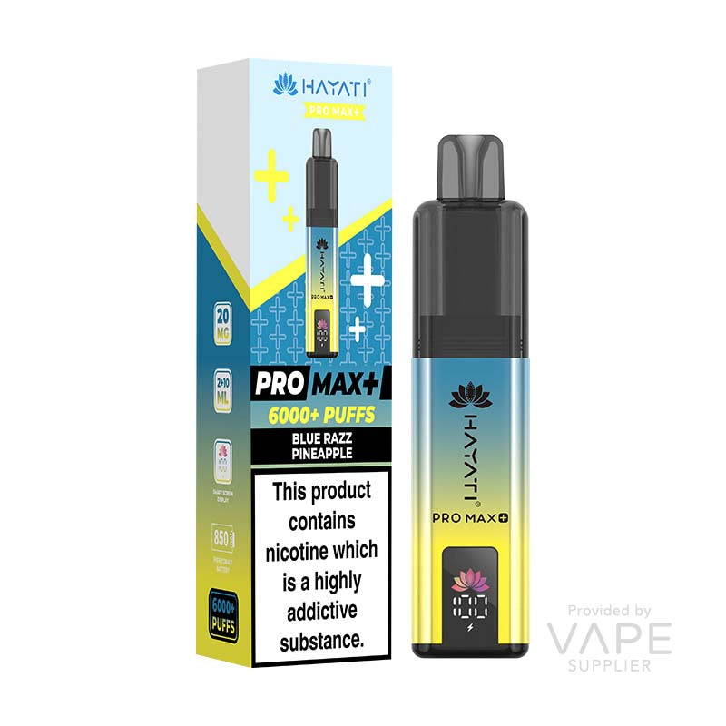 Hayati Pro Max+ 20mg Prefilled Pod Kit Blue Razz Pineapple