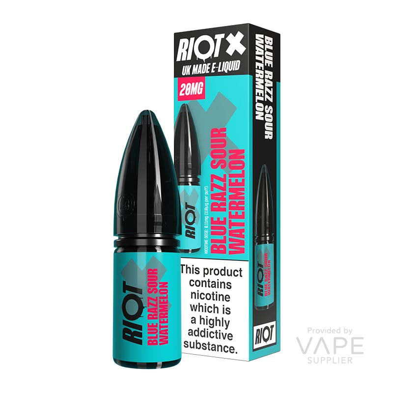 Riot X Blue Razz Sour Watermelon Nic Salt E-liquid