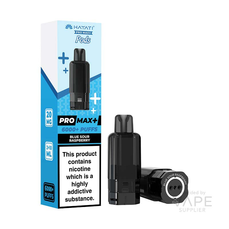 Hayati Pro Max+ Blue Sour Raspberry 20mg Prefilled Pods
