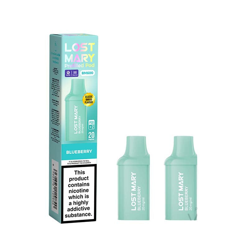 Lost Mary BM600 2 Pack Blueberry 20mg Prefilled Pods