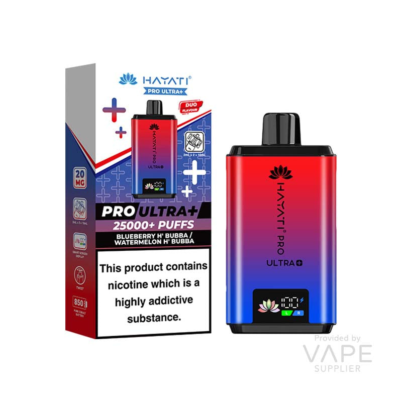 Hayati Pro Ultra 20mg Prefilled Pod Kit Blueberry H Bubba and Watermelon Hubba Bubba