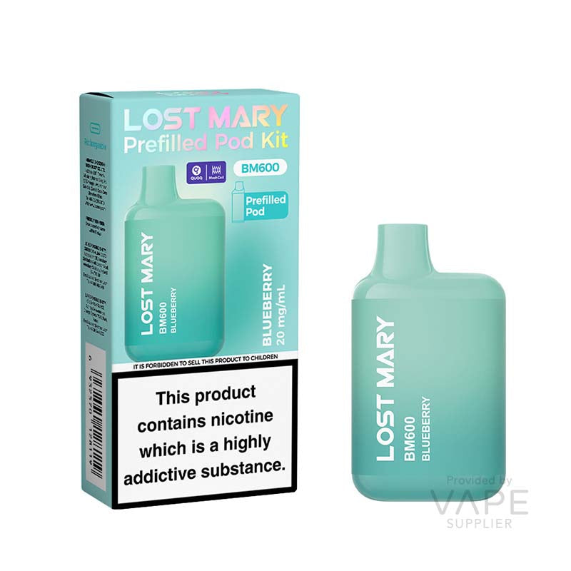 Lost Mary BM600 Prefilled Pod Kit Blue Razz Ice