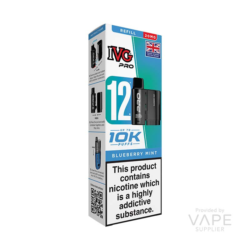 IVG Pro 12 Blueberry Mint 20mg Prefilled Pods