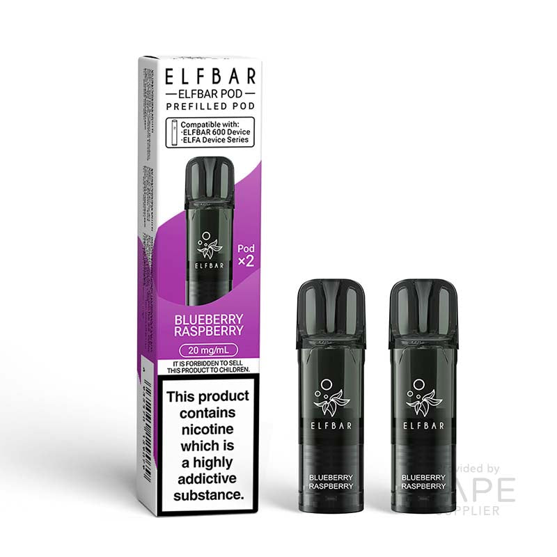 Elf Bar 600 Blueberry Raspberry 20mg Prefilled Pods