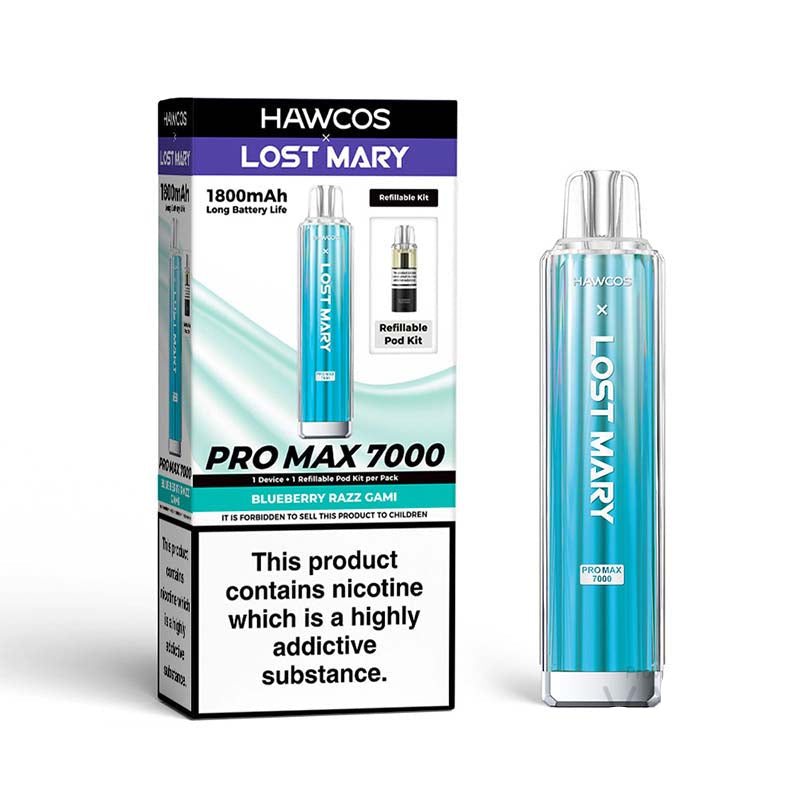 HAWCOS x Lost Mary Pro Max 7000 Durable Refillable Device - Vapesupermall HAWCOS x Lost Mary Pro Max 7000 Durable Refillable Device - Vapesupermall