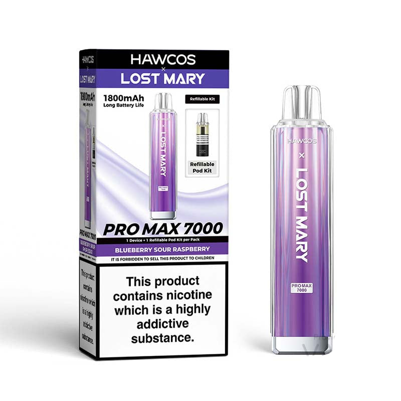 Are Lost Mary Vapes Refillable HAWCOS x Lost Mary Pro Max 7000 – Durable  Refillable Device