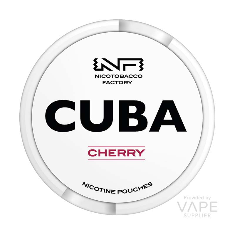 cuba white 25mg nicotine pouch cherry