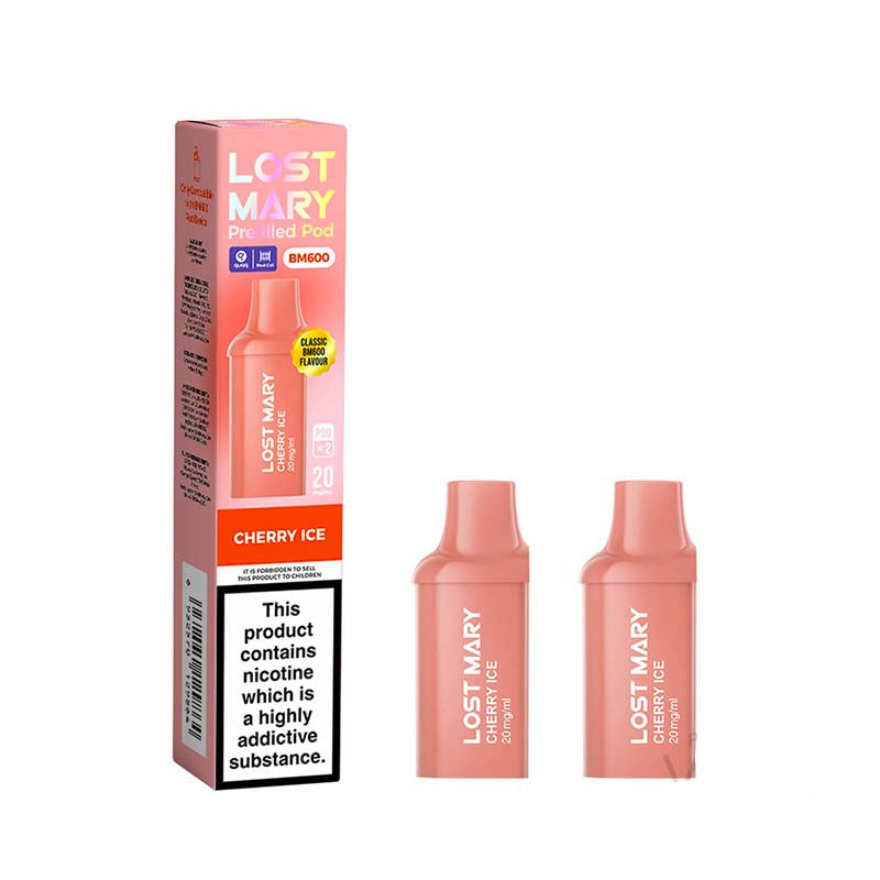 Lost Mary BM600 2 Pack Cherry Ice 20mg Prefilled Pods