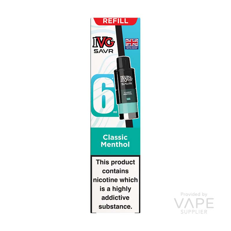 IVG SAVR Classic Menthol 20mg Prefilled Pods