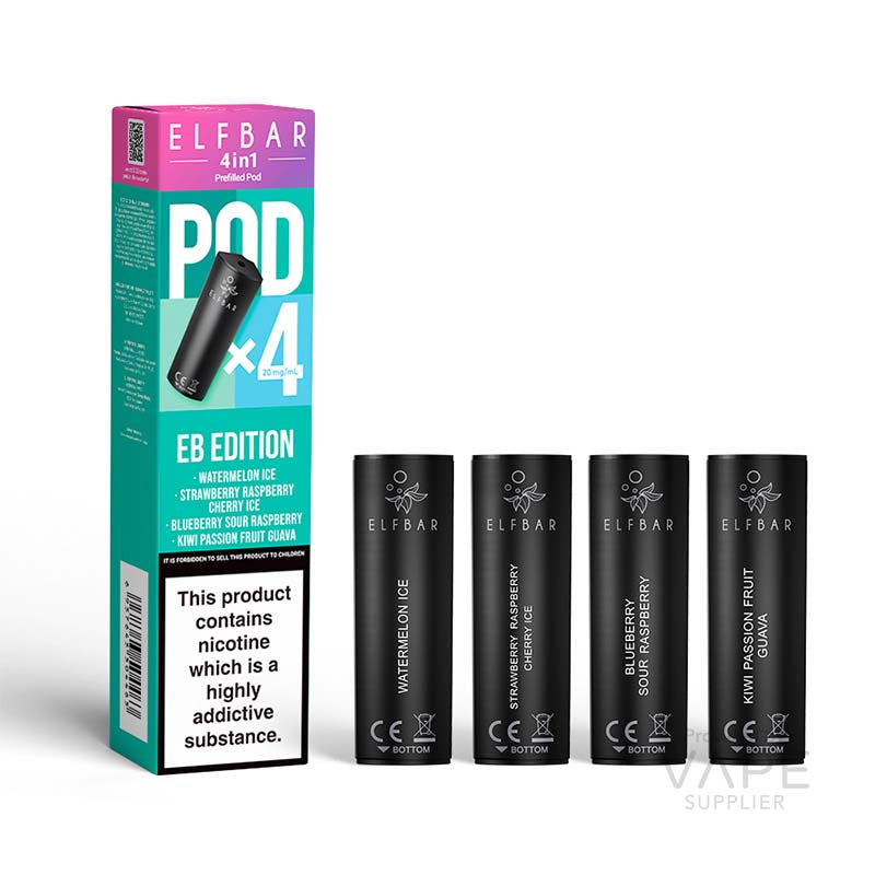 elf bar 4 in 1 prefilled pods 20mg eb edition