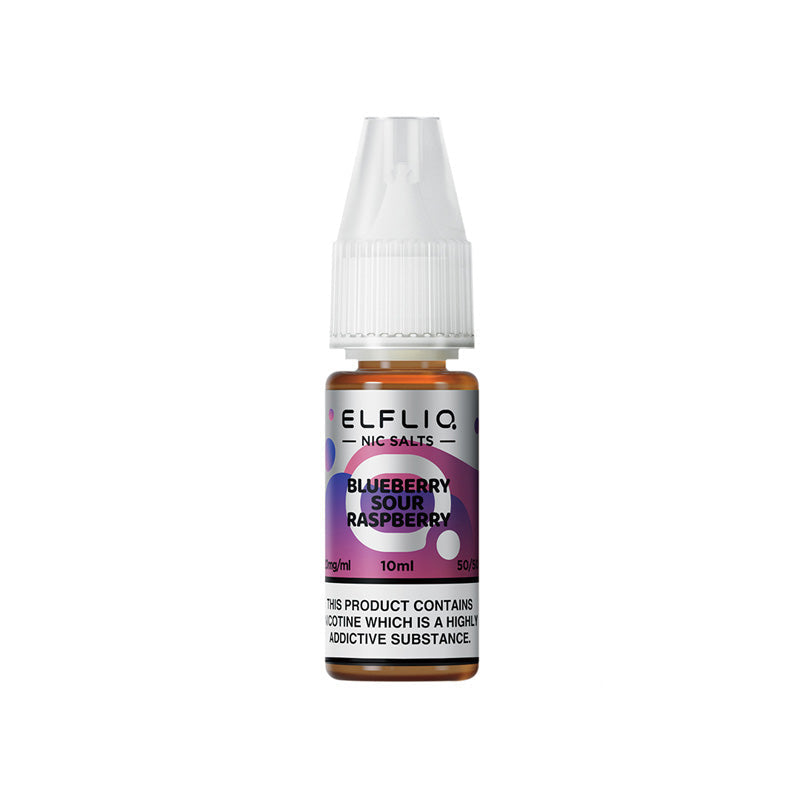 elfliq nic salts 10mg blueberry sour raspberry