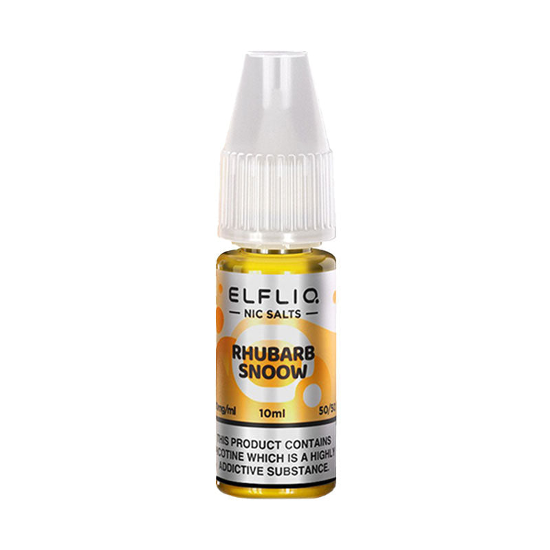 elfliq nic salts 10mg rhubarb snoow