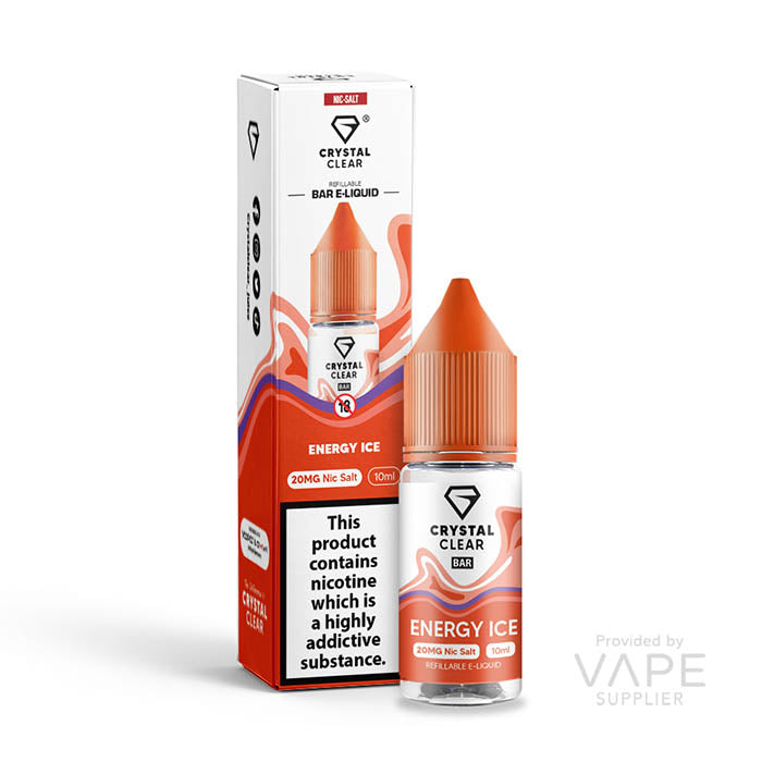 crystal clear 20mg nic salt energy ice