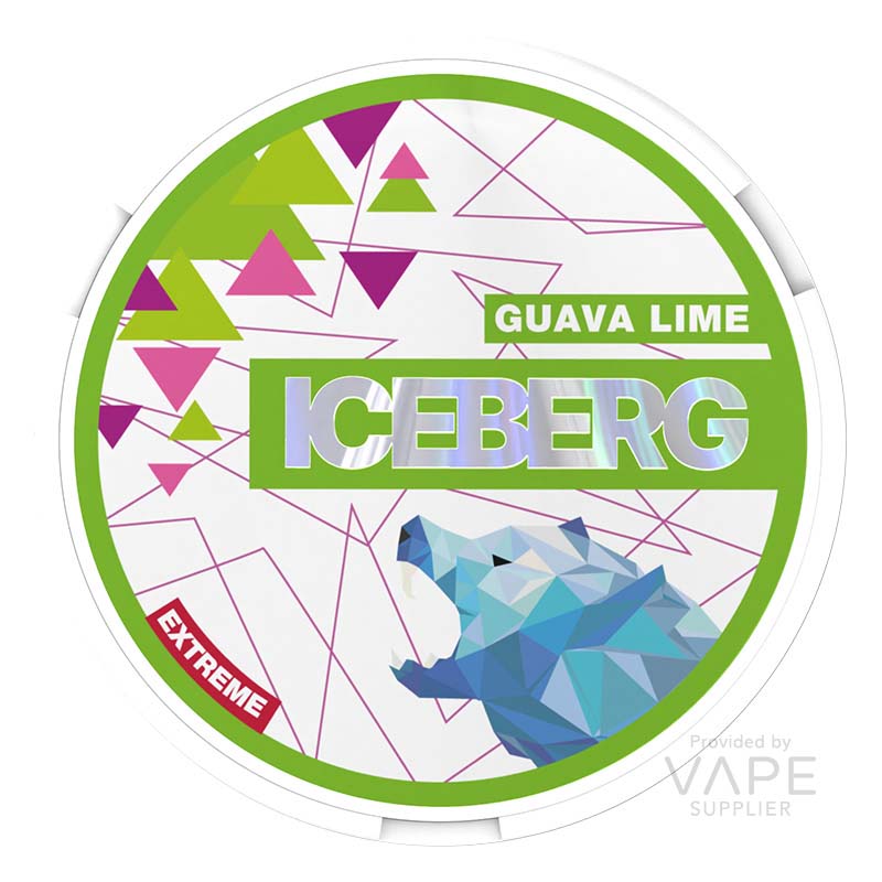 iceberg 50mg extreme nicotine pouches guava lime