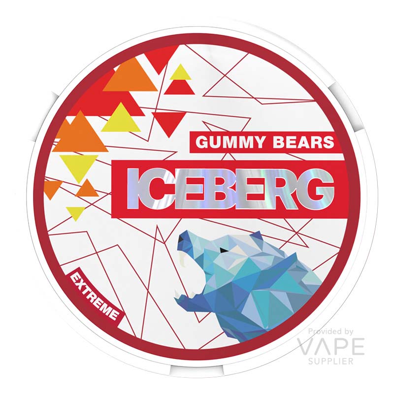iceberg 50mg extreme nicotine pouches gummy bears