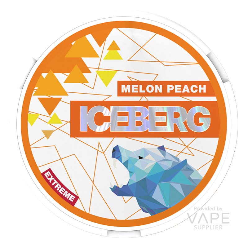 iceberg 50mg extreme nicotine pouches melon peach