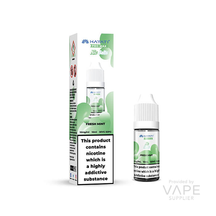 hayati pro max nic salt eliquid 20mg fresh mint