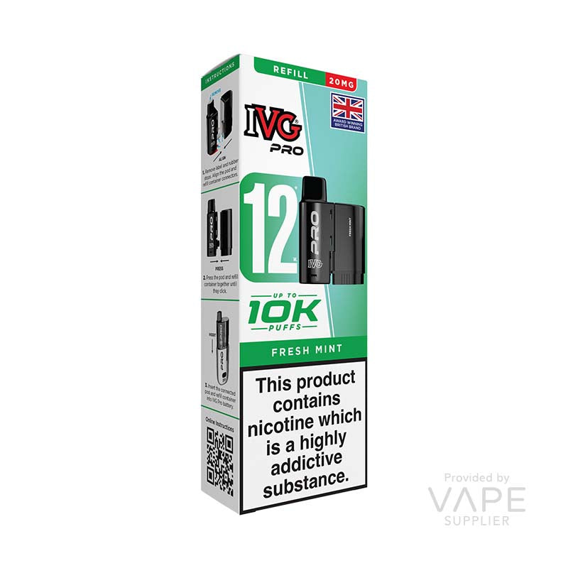 IVG Pro 12 Fresh Mint 20mg Prefilled Pods