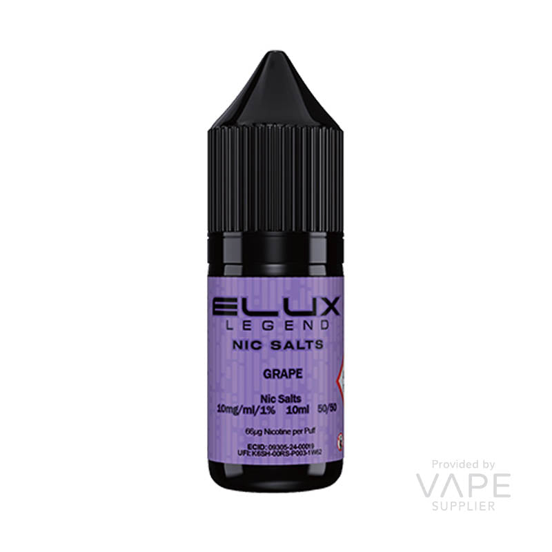 elux legend nic salts 20mg grape