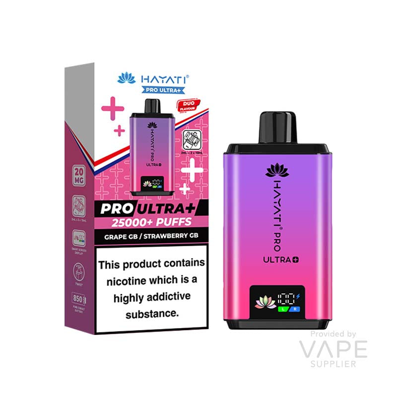 Hayati Pro Ultra 20mg Prefilled Pod Kit Grape GB and Strawberry GB