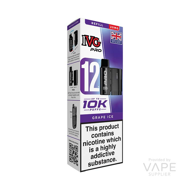 IVG Pro 12 Grape Ice 20mg Prefilled Pods