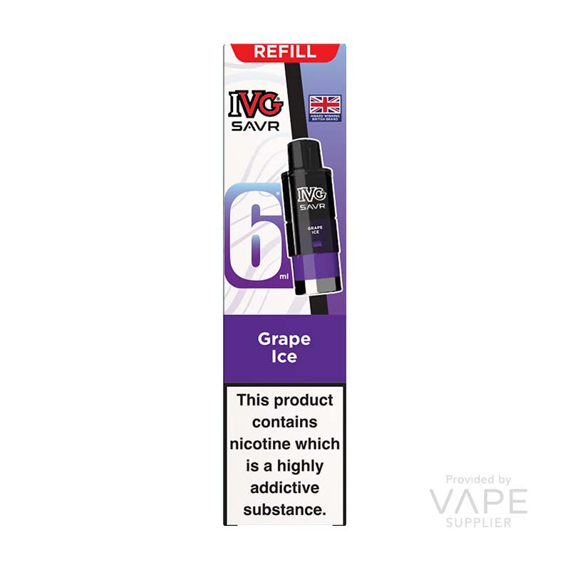 IVG SAVR Grape Ice 20mg Prefilled Pods