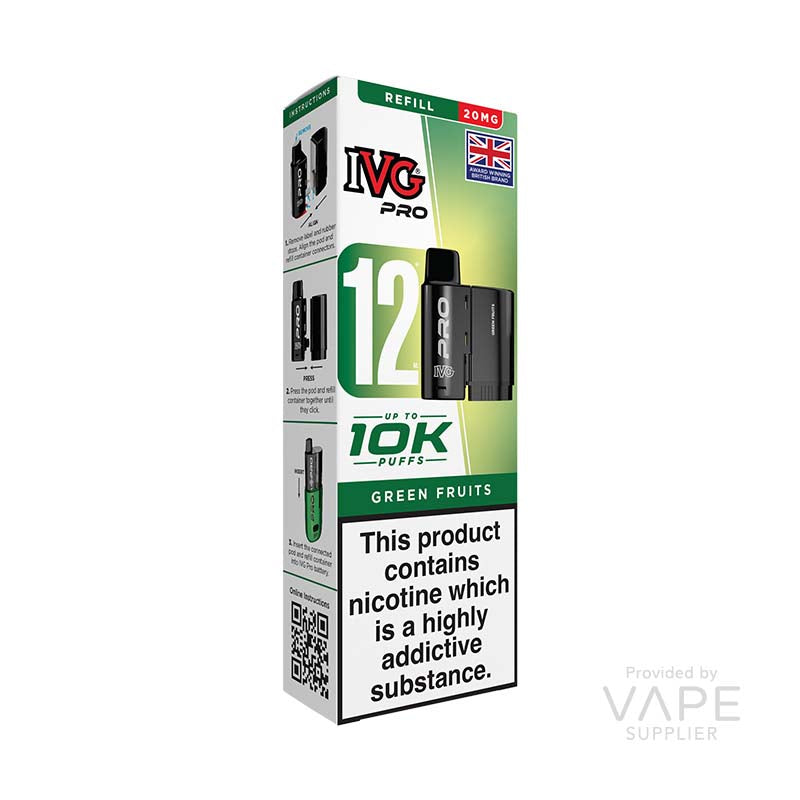 IVG Pro 12 Green Fruits 20mg Prefilled Pods