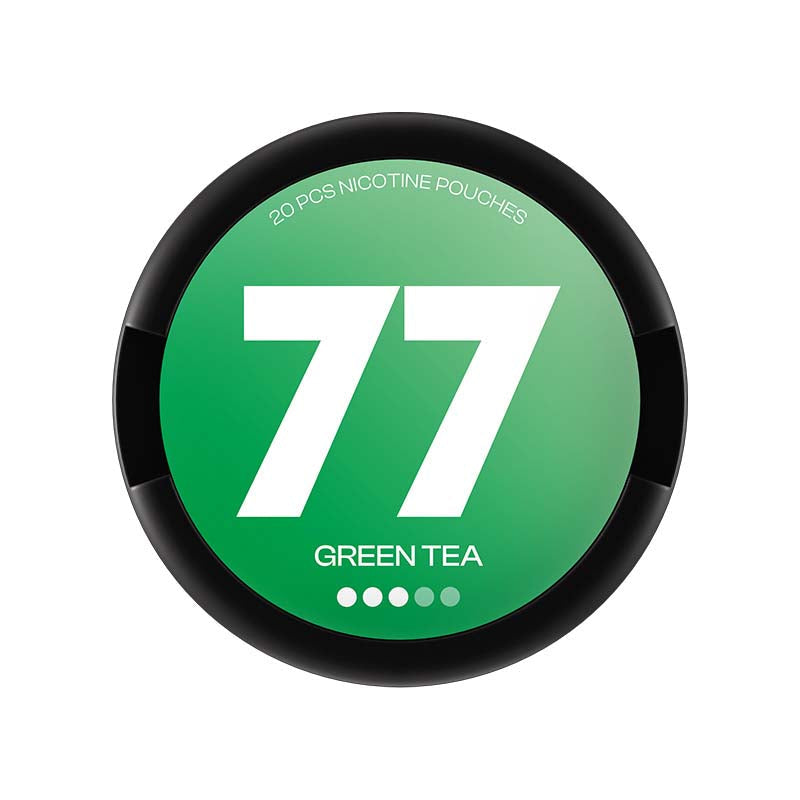 77 Medium Green Tea 10.4mg Nicotine Pouches