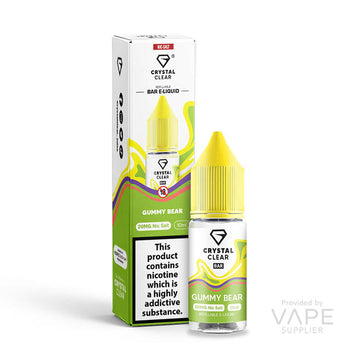 crystal clear 20mg nic salt gummy bear