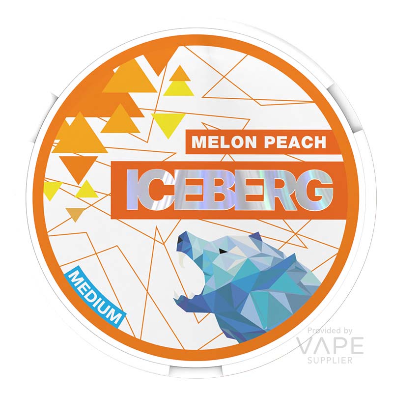 iceberg medium nicotine pouches 20mg melon peach