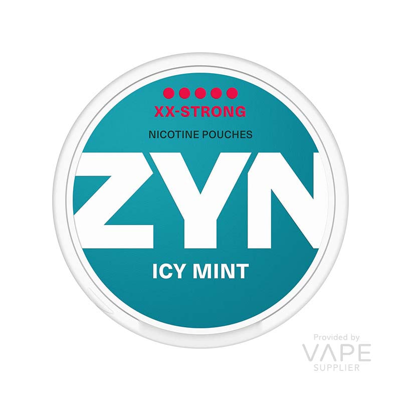 zyn xx strong nicotine pouches icy mint