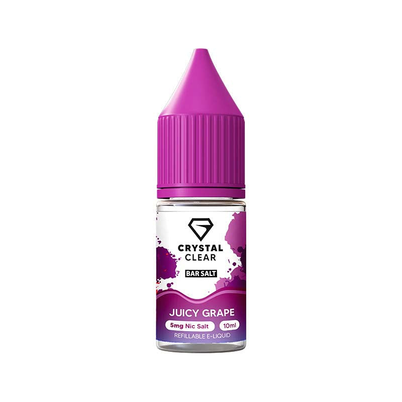 Crystal Clear Juicy Grape 5mg Nic Salt E-liquid