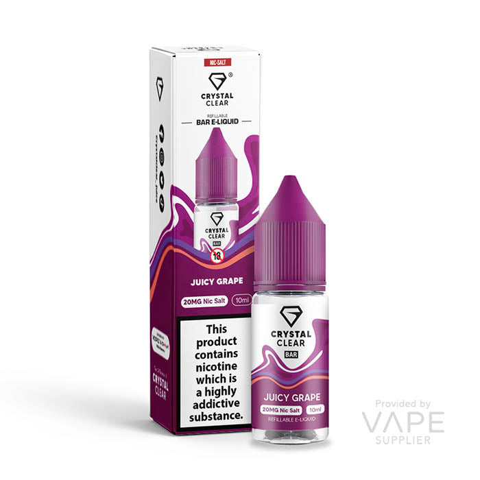 crystal clear 20mg nic salt gummy bear