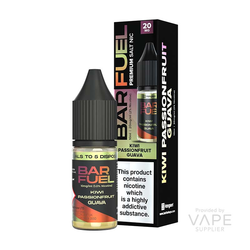 kiwi passion fruit bar fuel nic salt 5mg guava
