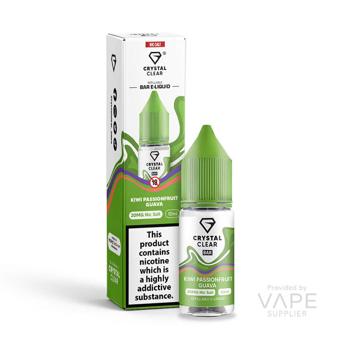 crystal clear 20mg nic salt kiwi passionfruit guava