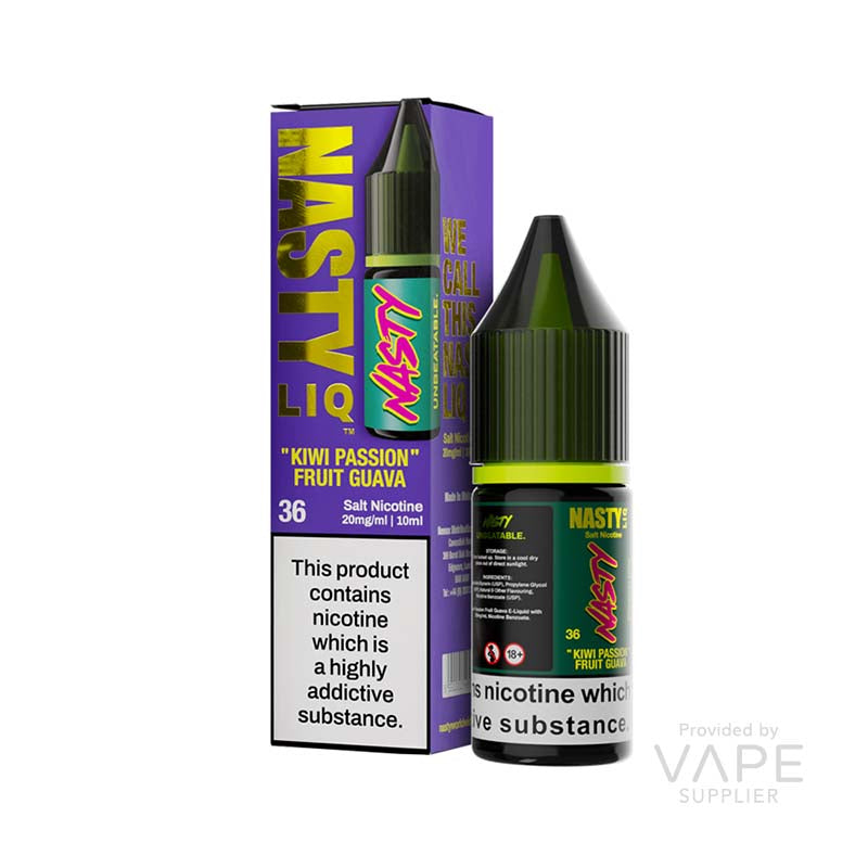 nasty liq nic salt kiwi passionfruit guava