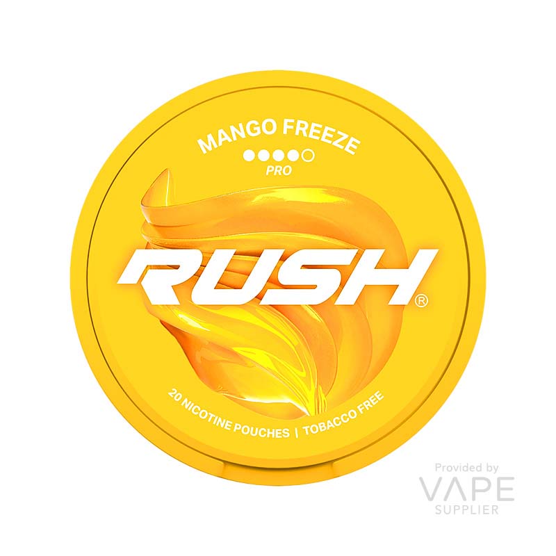 rush pro 16mg snus nicotine pouches mango freeze