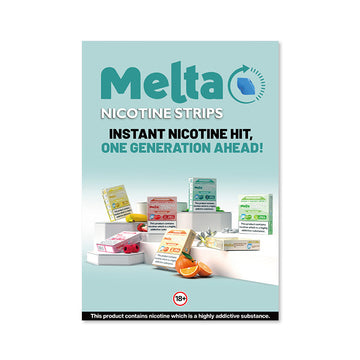 Melta Nicotine Strips Poster