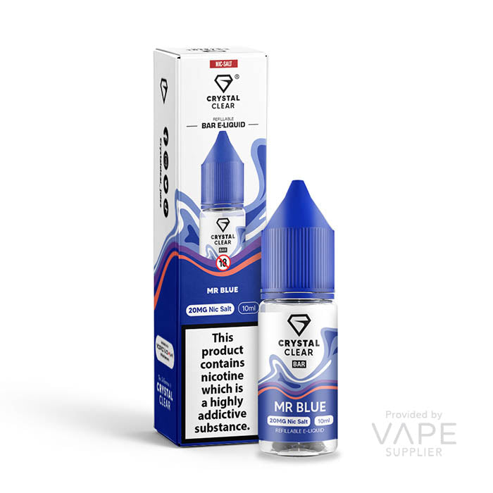 crystal clear 20mg nic salt mr blue