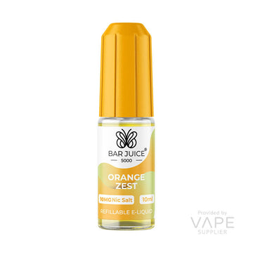 bar juice 5000 nic salt 10mg orange zest