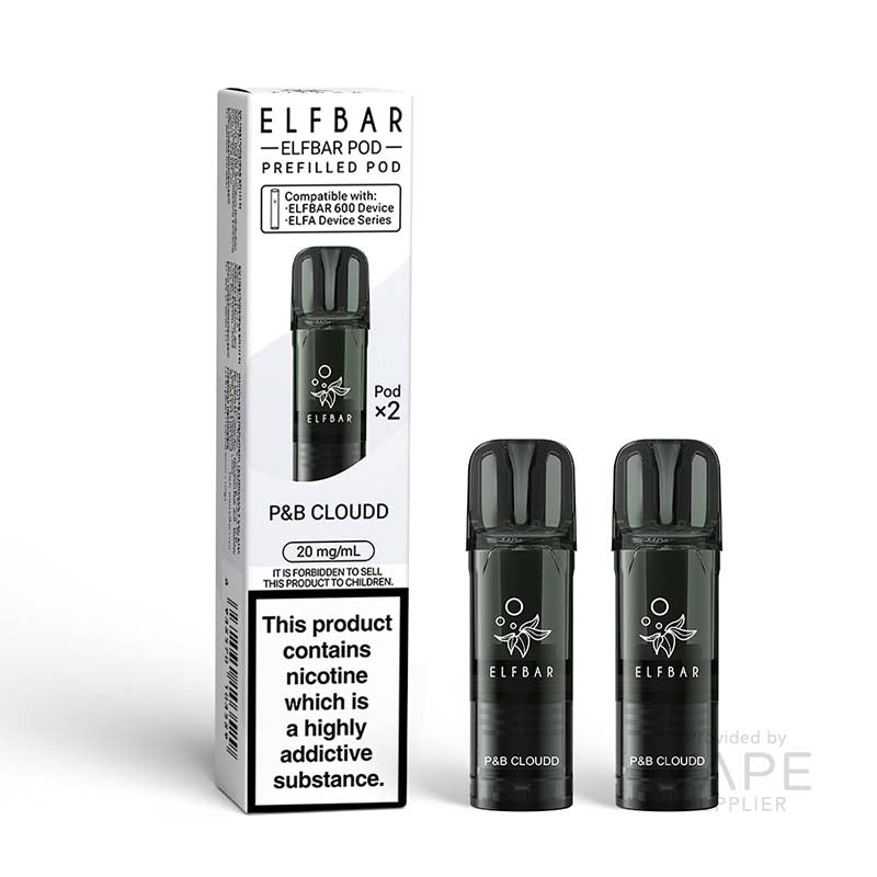 Elf Bar 600 P and B Cloudd 20mg Prefilled Pods