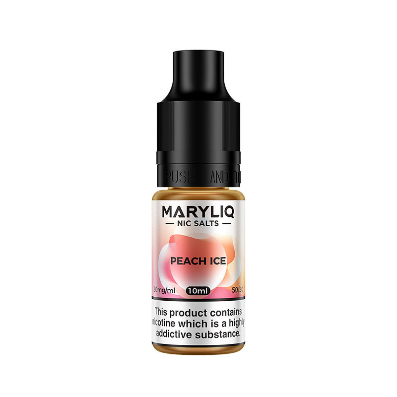 maryliq nic salt eliquid 10mg peach ice