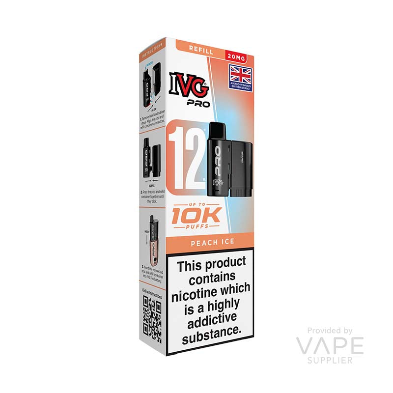 IVG Pro 12 Peach Ice 20mg Prefilled Pods