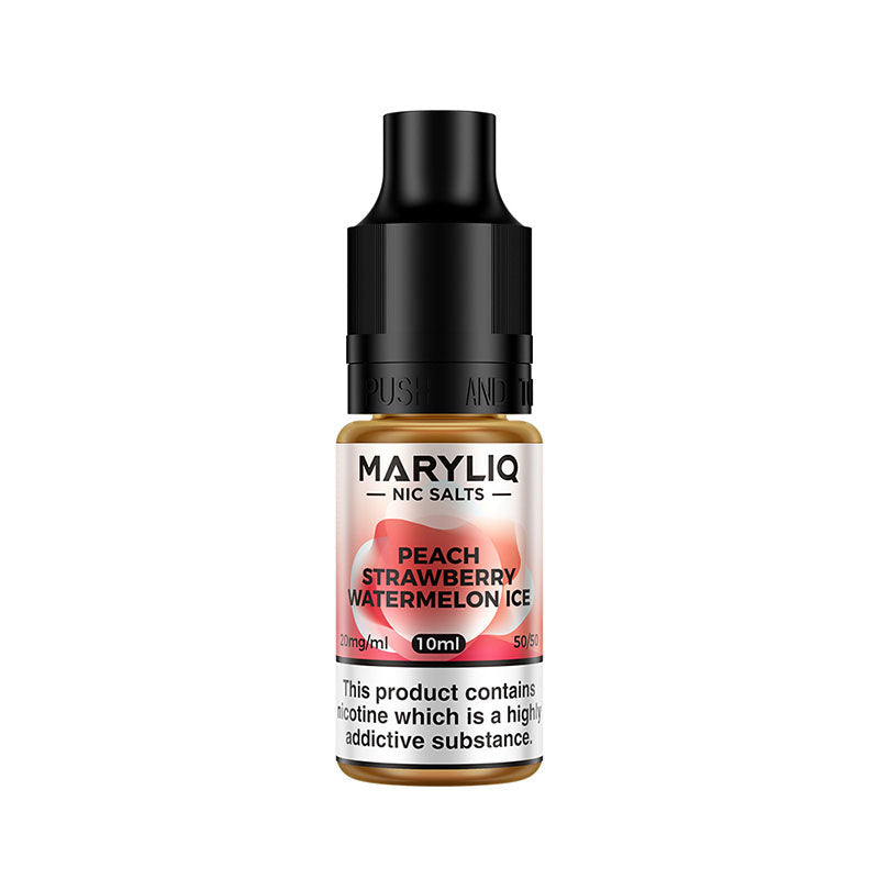 maryliq nic salt eliquid 10mg peach strawberry watermelon ice
