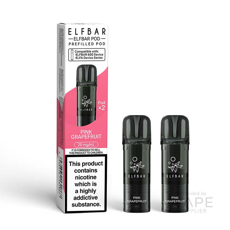 Elf Bar 600 Pink Grapefruit 20mg Prefilled Pods